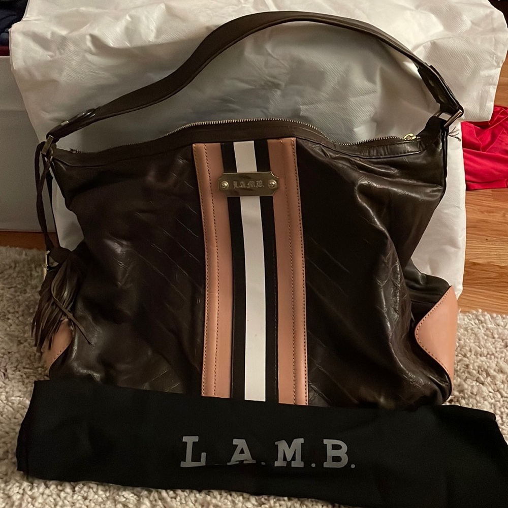 Chocolate brown with beige and white strip - sexy sexy !!